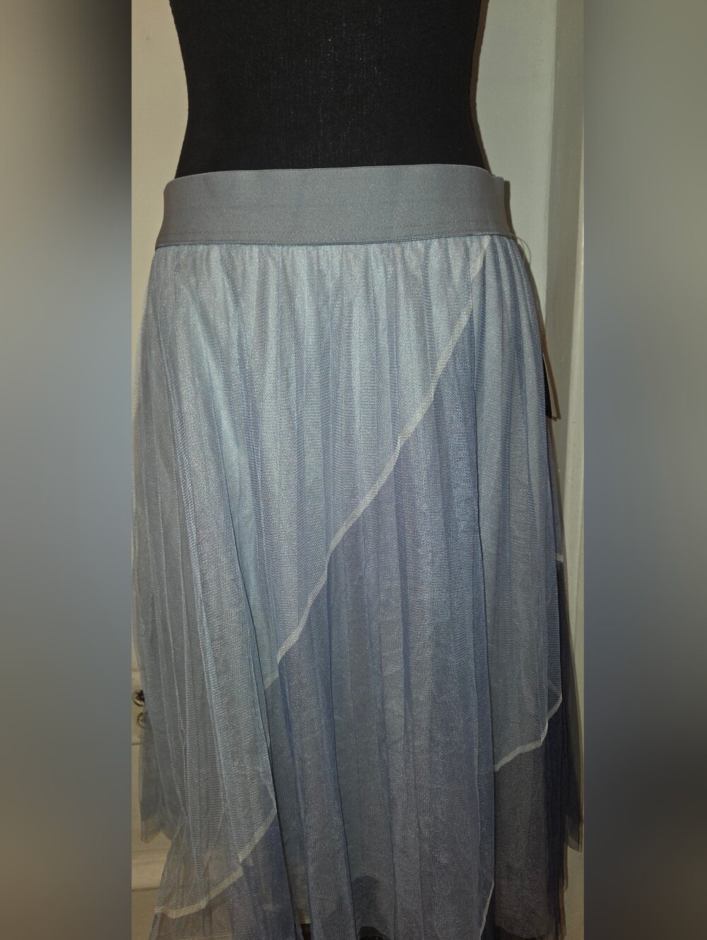 Metro Wear Light Blue Layered Tulle Skirt